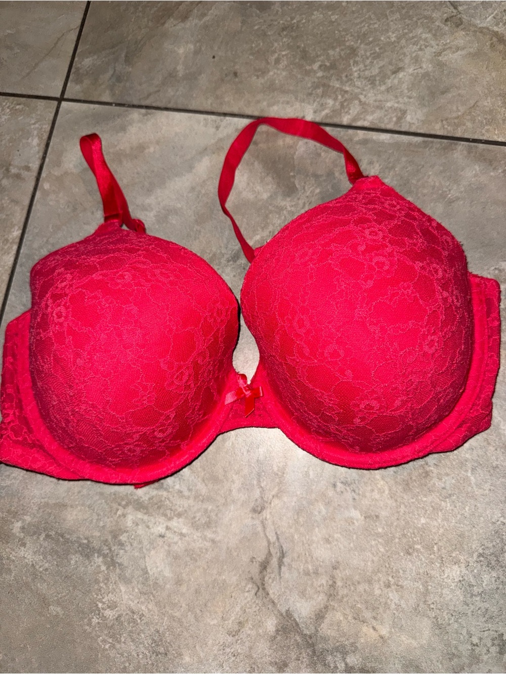 Victoria's Secret Red Lace Bra
